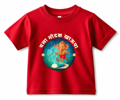Image of Chala Modak Khauya Ganpati Kids T-Shirt