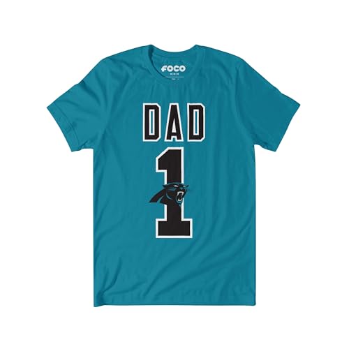 Image of FOCO NFL Mens NFL Team Logo Tee Shirt #1 Dad T-Shirt