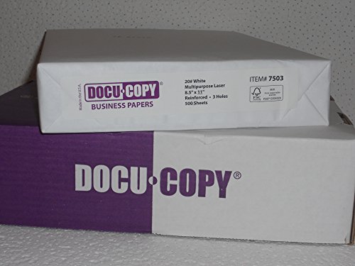 DocuCopy 7503 Reinforced Premium Multipurpose Copy Paper 20lb 8.5