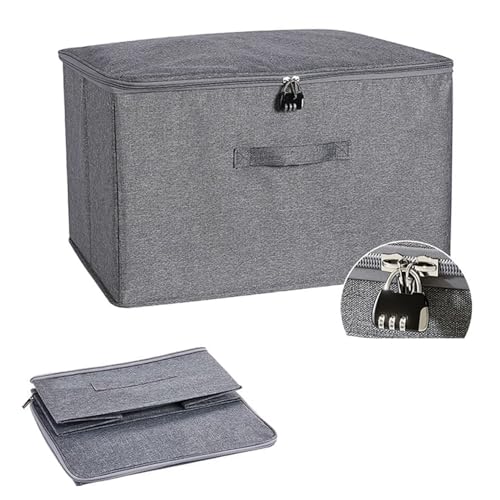 Sightday Abschließbare Box Aufbewahrungsbox für Stoff, Kleidung, Toys und...
