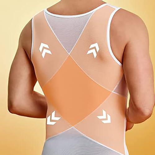 Mens Compression Sleeveless Shirt Trendy Slim Body Shaper Vest Undershirt Tank Tops Tummy Control Workout Shapewear3