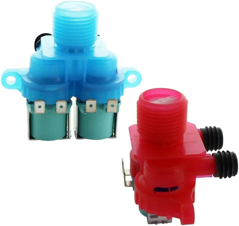 Generic Hot & Cold Water Inlet Plastic Globe Valve Replacement For Maytag MVWX600XL1 Washing Machine