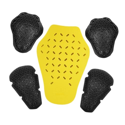 OSRGZRNGR Juego de 5 chaquetas de motociclista para motocicleta, codo, espalda y hombro, protección para adultos
