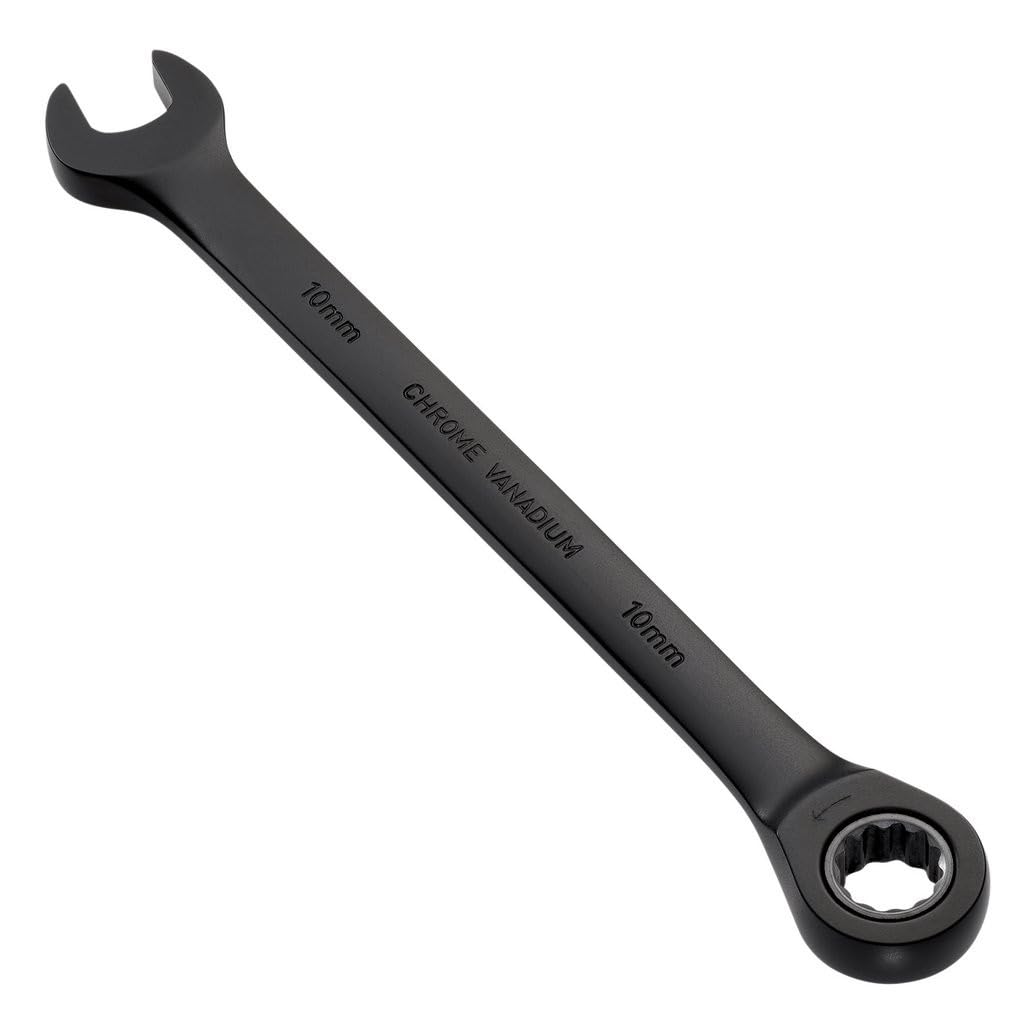 Draper Expert 03881 - Chiave combinata a cricchetto con sistema metrico, 10 mm, colore: nero