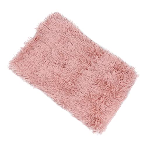 Toyvian 1Pc Plush Pets Blanket Warm Dog Cat Sleep Mat Winter Blanket Soft Fleece for Pets Pink for Comfort Cold Weather