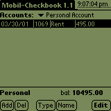 Mobil-Checkbook downloadable Software