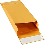Redi-Strip EN1064 - Sobres autoadhesivos expandibles, 12,7 x 28 x 2 cm, Kraft (paquete de 100)
