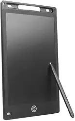 LCD Tablet Digital para Escrita e Desenho, Tela de 8.5 Polegadas, Preto, com Caneta Stylus, para Anotações e Rascunhos