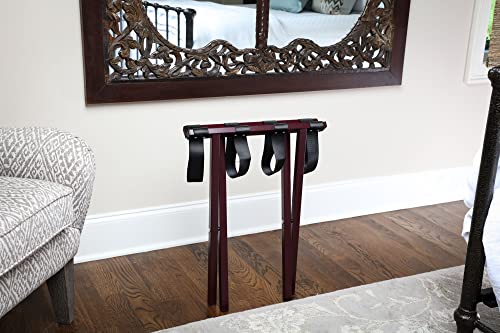 Compact Metal Luggage Rack, Brown Powder Coat Finish, No Assembly Required #TOP3