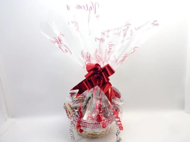 Happy Valentines Day Panier cadeau de beauté 19 pièces pour elle – Panier de luxe pour parfum et maquillage avec rose rouge et bougie parfumée