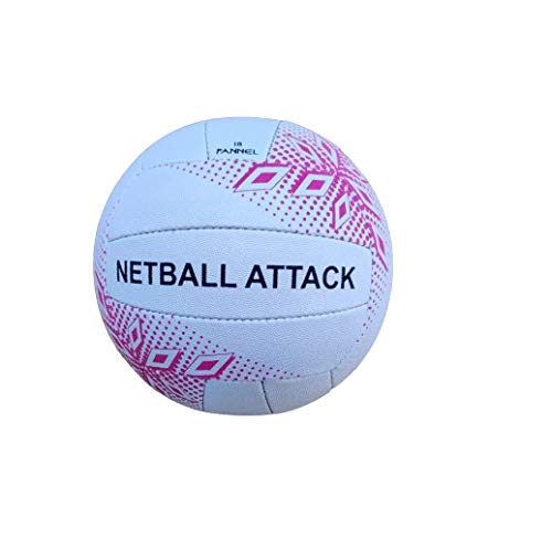 ND SportsSND Attack Netball Ball Training Netball Size 5 Pink/White - New UK Stock