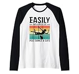 facilmente influenzato da pole dance e gatti pole dance maglia con maniche raglan
