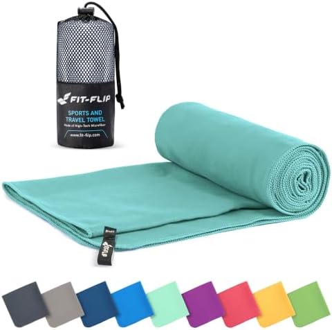 Fit-Flip Mikrofaser Handtuch schnelltrocknend für Fitness, Sport & Sauna