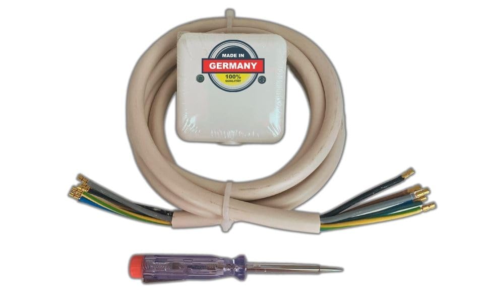 Herdanschluss Set: 2m H05VV-F 5G2,5 Kabel, 1x Herdanschluss...