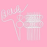 Bachelorette Party Decorations Straws White Bride Straw + Diamond Ring Straws Set 11 Pcs,Bride to Be Gift Bridal Shower Supplies