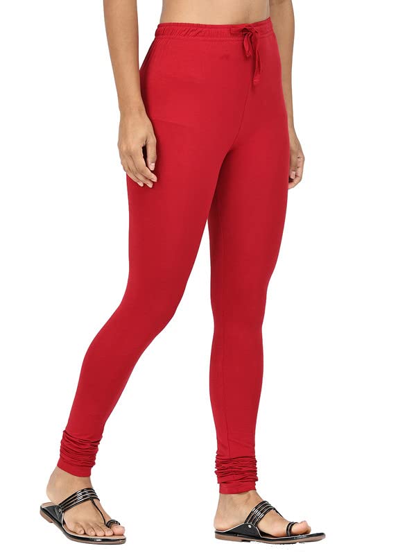 Image of Robinbosky Cotton Churidhar Leggings for Women - Stylish, Stretchable & Flattering Fit for All-Day Comfort