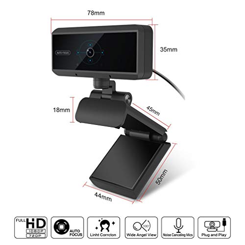 Lurrose Hd Computador Webcam Autofoco Cí¢mera Laptop Ajustí¡vel Usb Desktop Web Camera 5 Milhíµes de