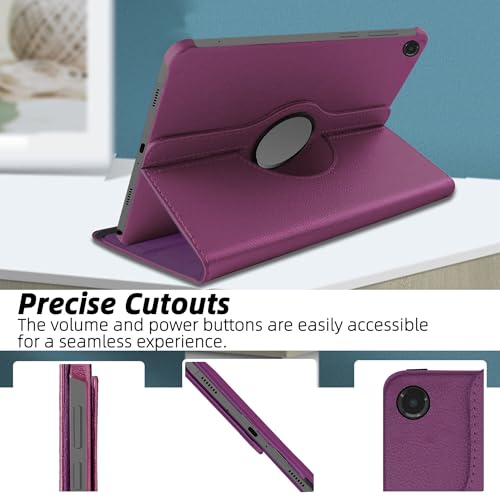 Image of TGK 360 Rotatable Flip Cover for Samsung Galaxy Tab A11+ Plus 11 Inch 2025 Case /Galaxy Tab A9 Plus 2023 (Purple)