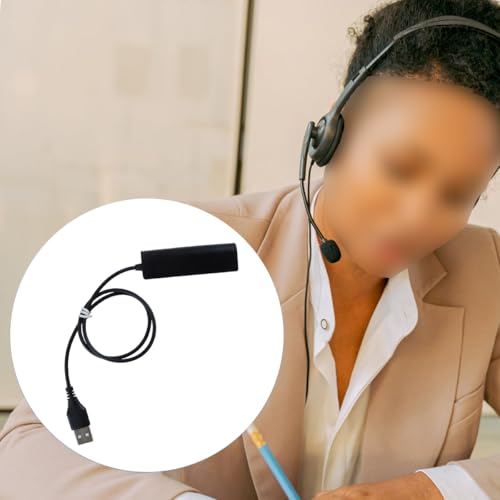 Gutol Wtyczki USB Komputer PC Laptop do RJ9 żeński kabel adaptera Kabel do zestawu słuchawkowego Niezawodne połączenie do telefonu, słuchawek i urządzeń audio
