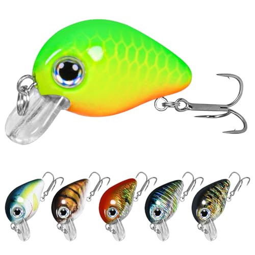 Image of TRUSCEND Easy Catch Crankbait with BKK Hooks, Shallow or Deep Diving Crank Bait Fishing Lures for Bass Pike Walleye, Unipue Wobble Design for More Bites, Vibe Lipless Crankbaits Freshwater Saltwater