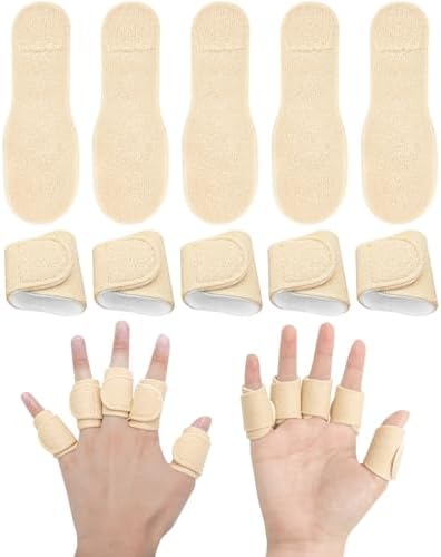 10pcs Castor Oil Pack Wrap for Fingers and Thumb, Reusable