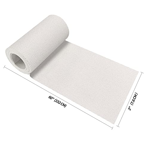 Image of KING MOUNTAIN 100% Cotton Fabric Iron-on Repair Patch, Inside&Outside Clothes Repair Patch, 3 inchx60 inch with Backing Glue Repair Decorative Patch kit (Off-White)