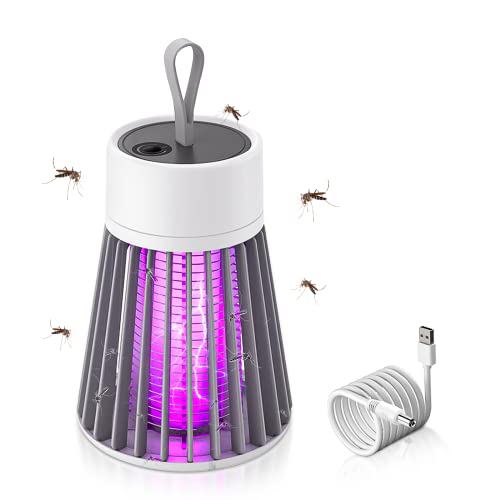 mizikuu Elektrische Mückenfalle, Mini Mückenlampe mit LED-Licht UV...