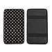 DORKEIXIA Polkadot Polka Dot Black and White Auto Center Console Armrest Pad Universal Car Center Console Cover Seat Box Cover for Sedan, Van, SUV, Truck Car Accessorie