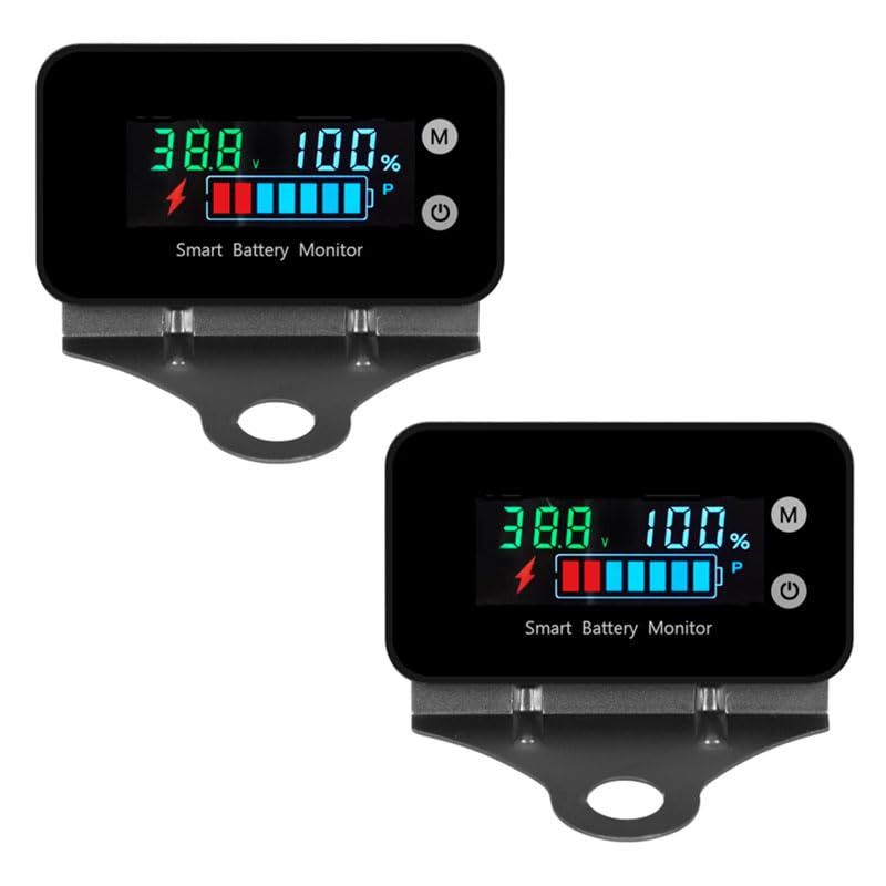 Indicateur de tension 12V à 72V avec support pour un contrôle de batterie en temps réel