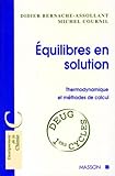 cournil tracteur  Equilibre En Solution. Thermodynamique Et Methodes De Calcul