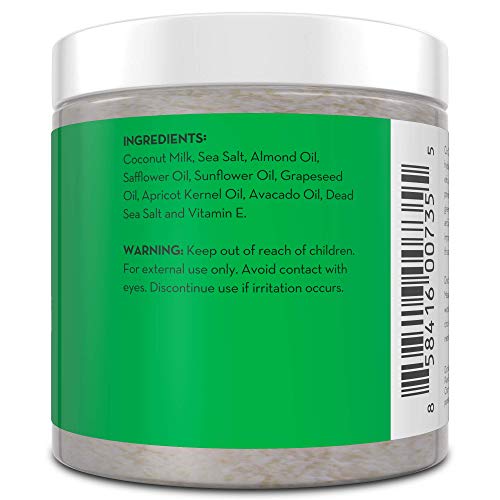 image for Exfoliating Body Scrub with Hydrating Coconut Milk and Detoxifying Dea