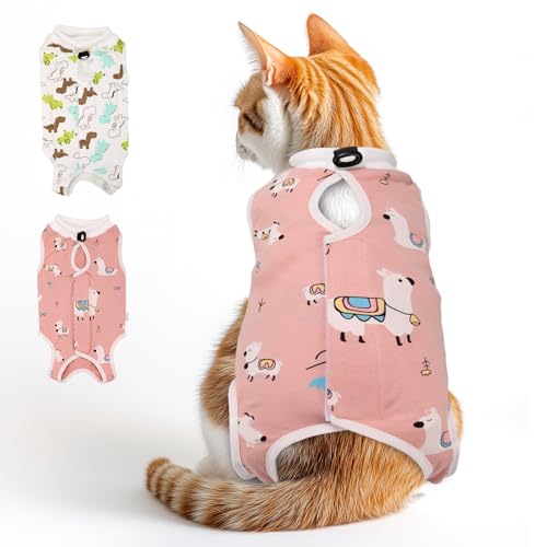 Ikikicubee Katzen-Recovery-Anzug Pet-004, 2-teiliger Onesie