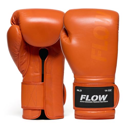 Guantes de boxeo de cuero genuino Flow Challenge para entrenar con máxima resistencia
