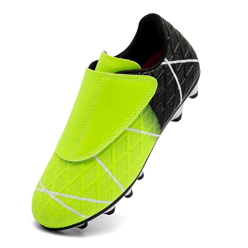 Unitysow Zapatos de Fútbol Niño Calzado Profesional Entrenamiento Deporte Zapatillas de Fútbol Tacos de Fútbol,Verde 1,29 EU