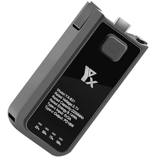 For DJI Osmo Pocket 3 obe[nh J[dp gA_v^[ pr Type-C ʂ1/4lW 2200mAhobe[ For DJI Osmo Pocket 3nhANZT[ tȒP OrA