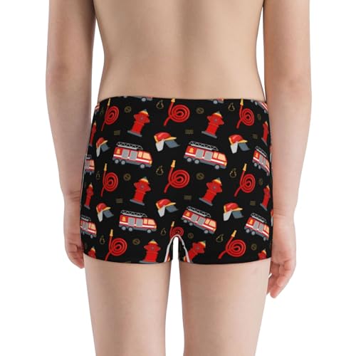 Boys' Cotton Boxer Brief Soft Underwear-Fire Fighting3