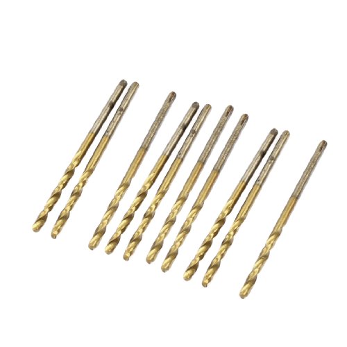 Aexit 23mm Flute Tool holder Long 1.8mm Dia Straight Shaft Metal Helix Drill Twist Bit 10pcs Model:82as466qo620