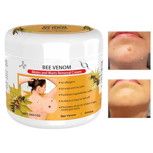 Crema De Veneno De Abeja - Eliminador De Verrugas Y Marcas De Veneno De Abeja - Crema Reparadora De La Piel Para El Rostro Que Nutre La Piel Y También Fortalece Su Resistencia Contra Los Factores Estr