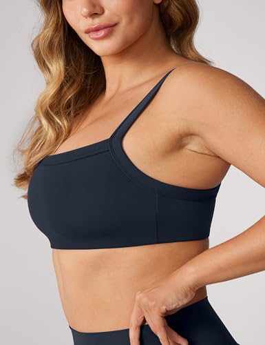 Image of UNISSU Hugcurve Adjustable Sports Bra Square Neck Wireless Padded Yoga Workout Tops