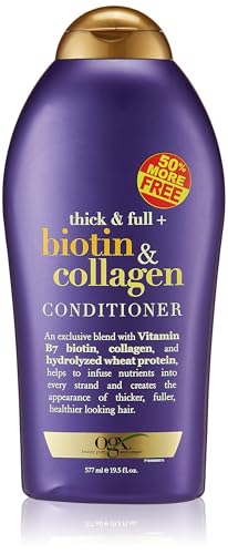 Ogx Conditioner Biotin & Collagen 19.5 Ounce Bonus (Pack of 3)