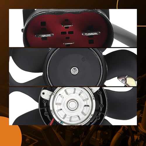 Image of maXpeedingrods Right Passenger Side Electric Cooling Fan w /Module Fits for Audi S4 2010-2012, for Audi S5 2008-2012, 8K0959455E A0028A0114