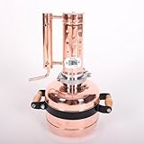 Copper Distiller for Distilling Moonshine and Alcohol, Distillery Kit For : Whiskey, Vodka, Brandy, Moonshine Flavoring and other Spirits for Making at Home (1.3 Gall (5L))