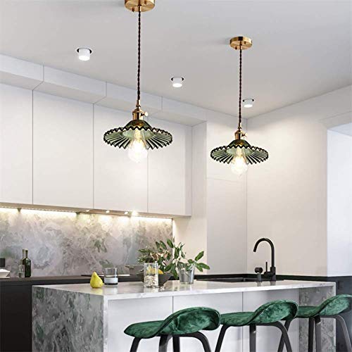 Suspension E27 verre luminaire décoratif restaurant bar plafonnier rétro
