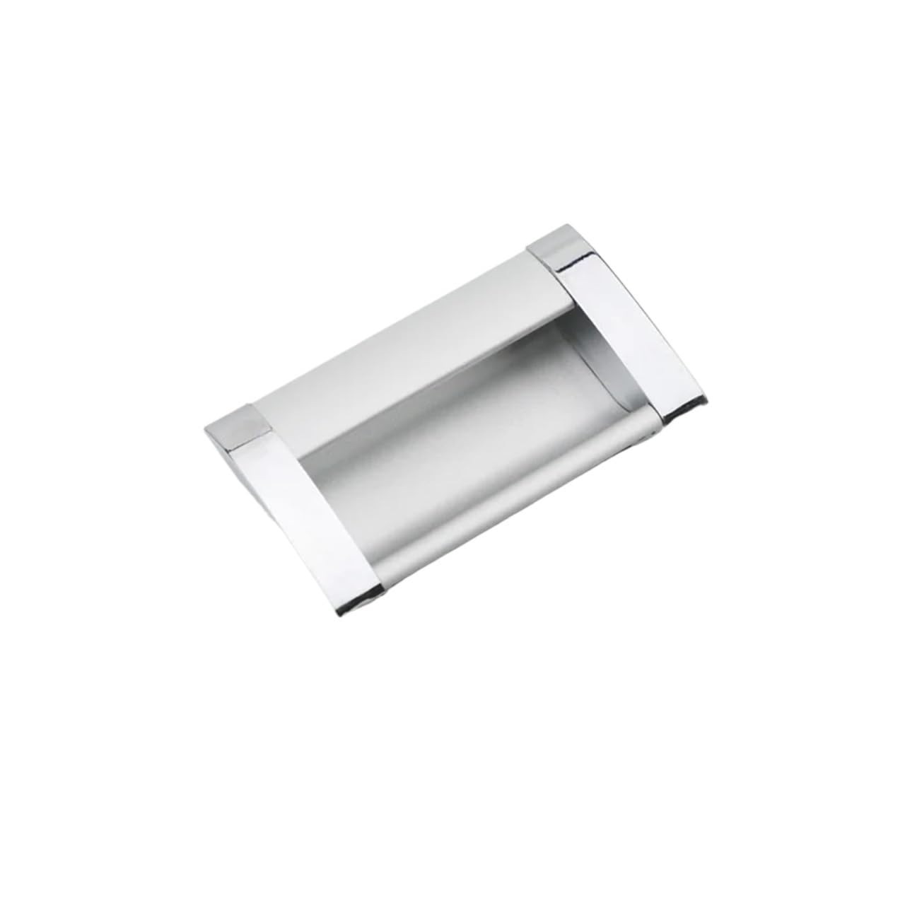 ATEUXOL Recessed Door Handles Sliding Door Pulls Flush Handles, Recessed Knobs Hardware，Closet for Drawer Cabinet(5761 Thick CC2.5inch)