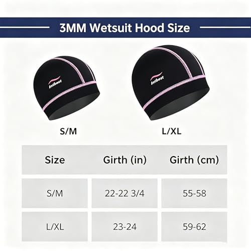 Image of 3mm Diving Hood Neoprene Wetsuit Beanie Winter Hat for Men Women Keep Warm Stretchy Wetsuit Cap for Snorkelling, Surfing and Swimming