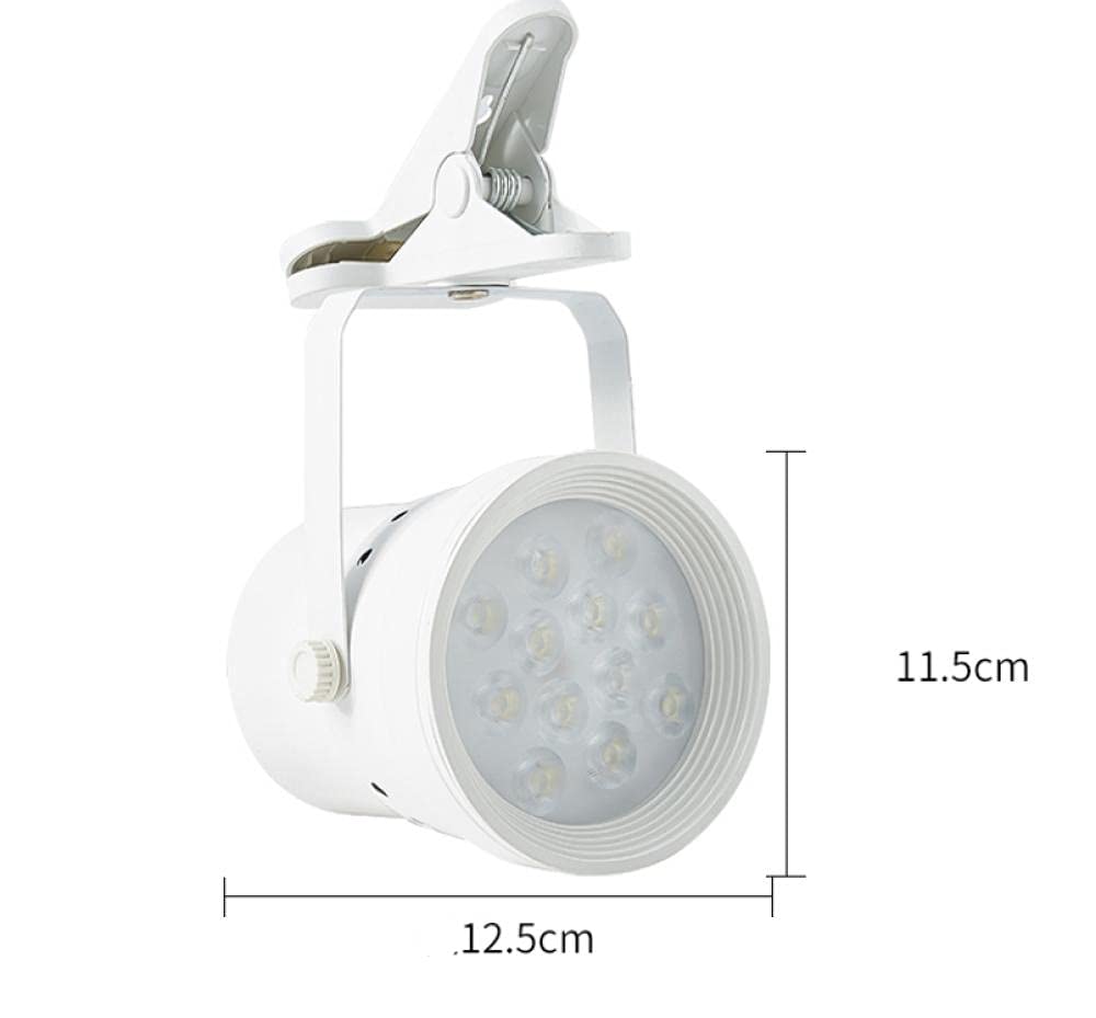 Luci A Clip Lampada Pinza Luce Da Lettura Luce Da Lettura Clip Led Clip Spotlight Wedding Exhibition Ultra-Luminoso Mobile Tandem Free Cablaggio Notturno Mercato Stallo Gioielli Negozio Luci-Una Luce