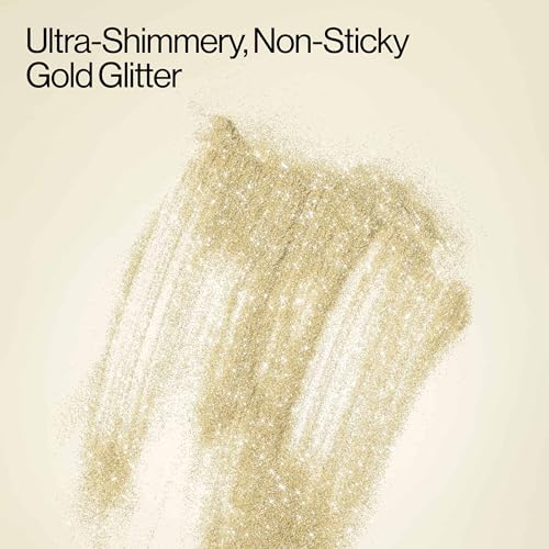 Image of Eva NYC Kweeen Gold Hair and Body Glitter Spray - Ultra Shimmery Gold Glitter for Festivals - Adds Shine + Non-Sticky - Quick Drying Sparkle Spray for Hair and Body - Warm Vanilla Scent - 4.9 oz