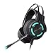 Produktbild Po Computer Kopfhörer, Head Mounted Desktop-Esports Game Kopfhörer mit Mikrofon leuchtende Version Computer Notebook Kopfhörer Kabel-Bass Stereo-Spiel-