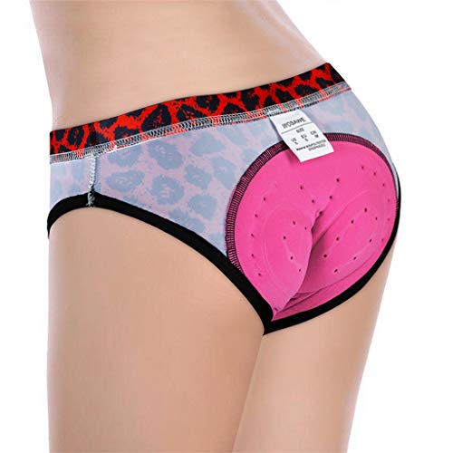 YIJU Cuecas de Ciclismo Femininas com Acolchoado de Bicicleta Cuecas Leves Triangulares - eu