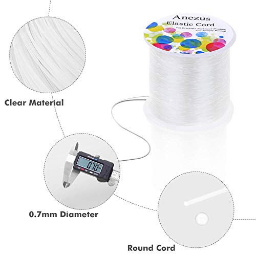 Anezus ESB-01 Elastic String For Bracelets, Anezus 0.7Mm Elastic Bracelet String Beading String Jewelry String Stretch Cord thumb #3